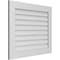 Ekena Millwork Vertical Surface Mount PVC Gable Vent: Non-Functional, w/3-1/2"W x 1"H, Standard Frame, 34"W x 28"H GVPVE34X2801SN - alternate 4